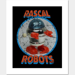 Vintage Toy Robot Posters and Art